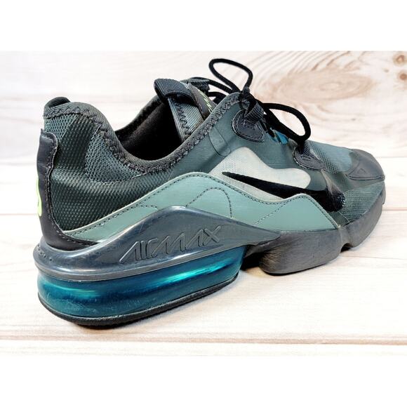 Nike AirMax Infinity 2 Men's Green & Black Athletic Running Sneakers Size 9.5 - Picture 14 of 16